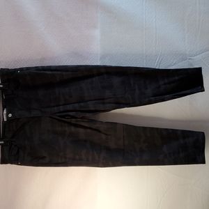 Women black camo skinny ankle jeans size 16